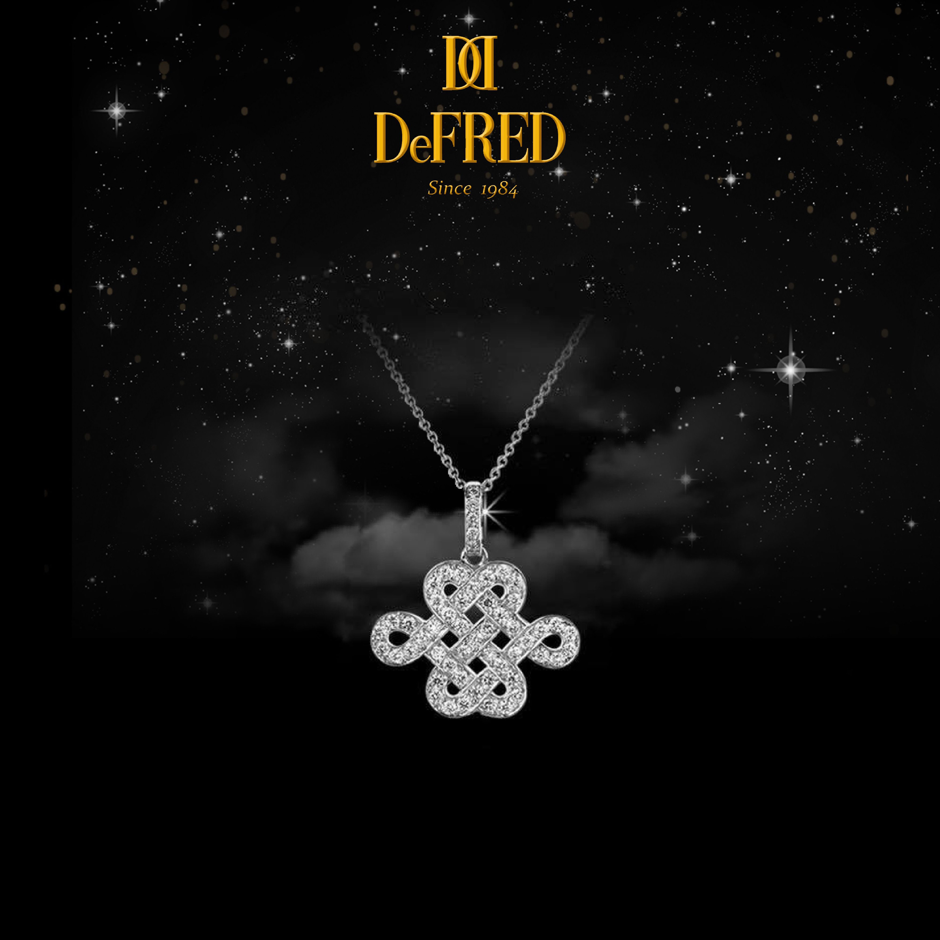 DeFRED - Mystic Knot Pendant With Chain