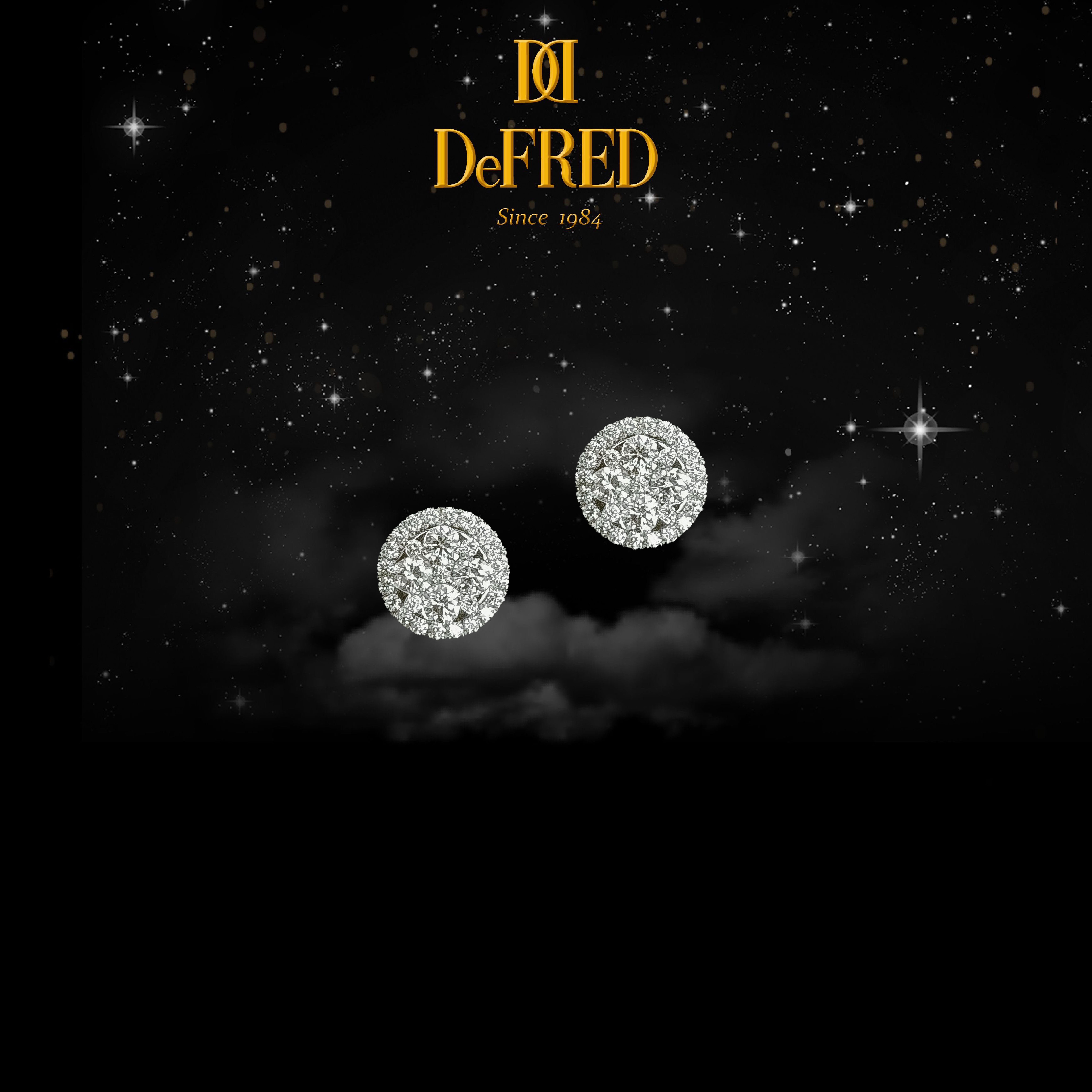 DeFRED - Round Illusion Earrings
