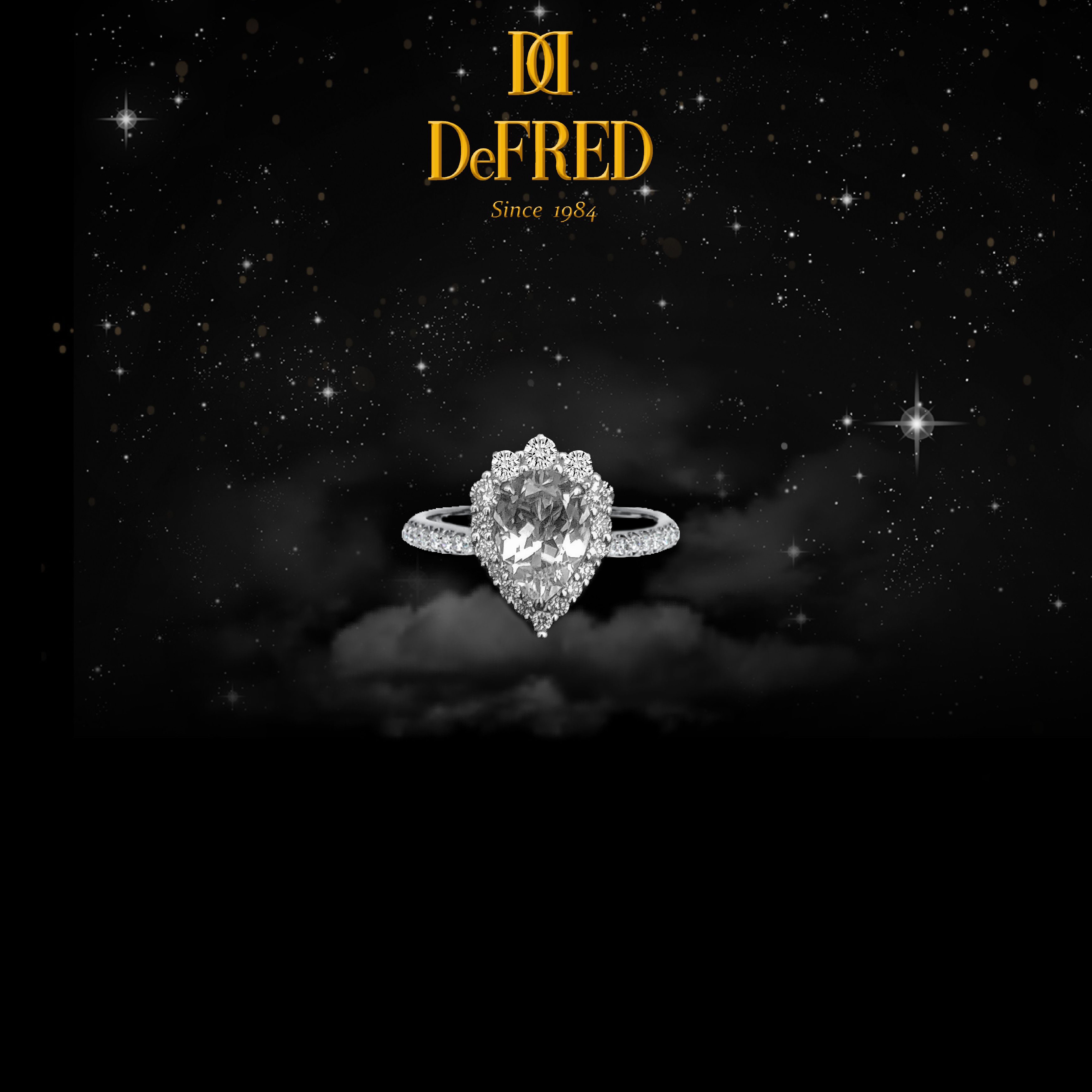 DeFRED - White Topaz Diamond Ring