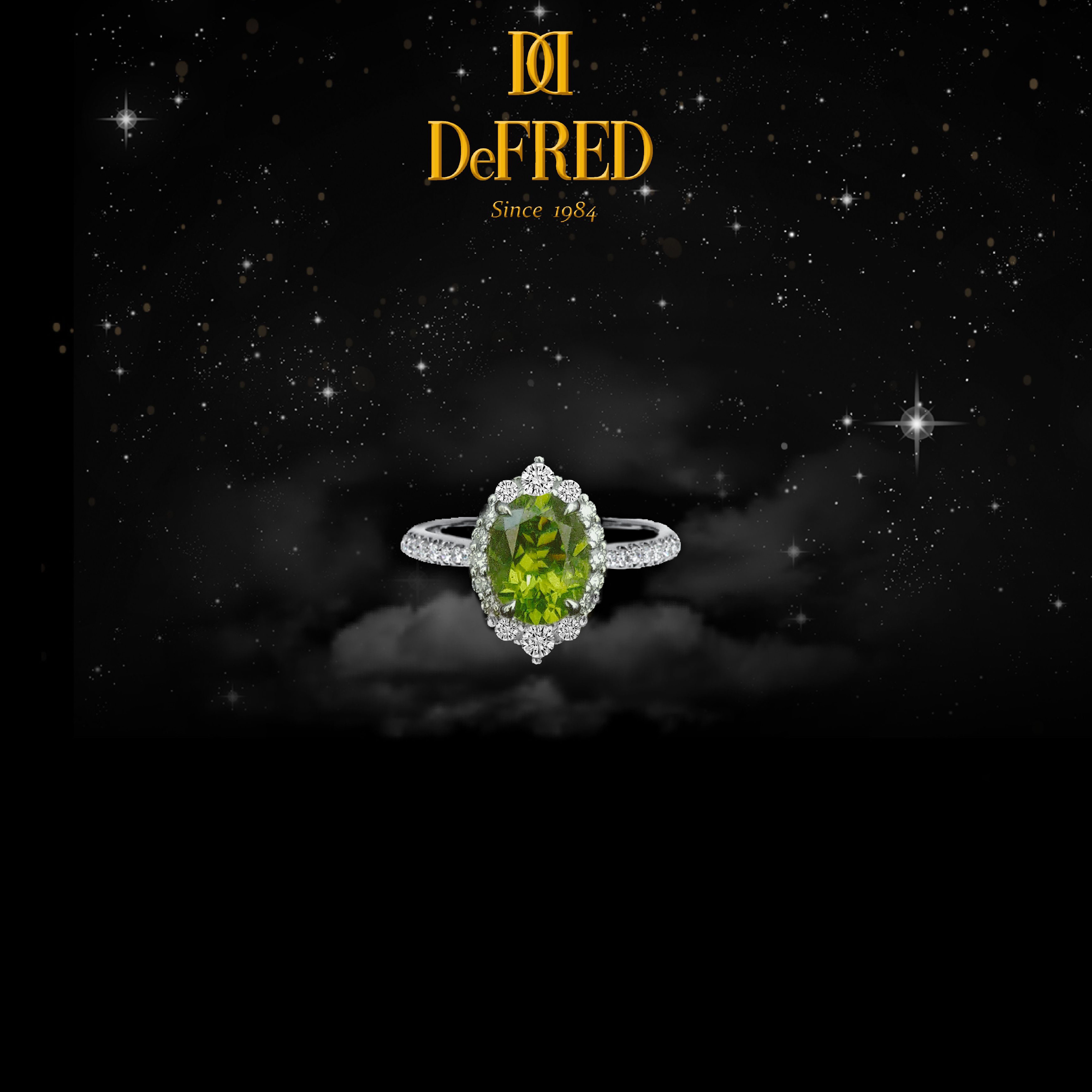 DeFRED - Peridot Diamond Ring