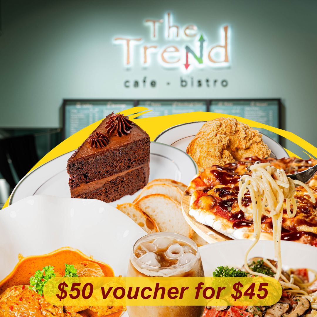 The Trend Cafe - $50 voucher for $45