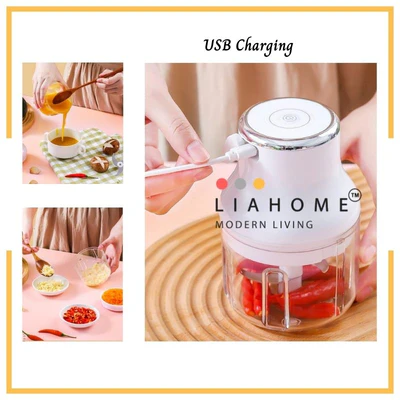 LIAHOME  - Kitchen Usb Electric Garlic Masher Mini Food Chopper