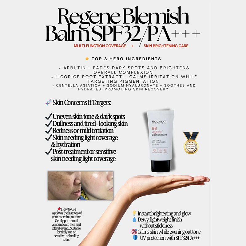 Eclado Laboratory - Regene Blemish Balm SPF32/PA+++