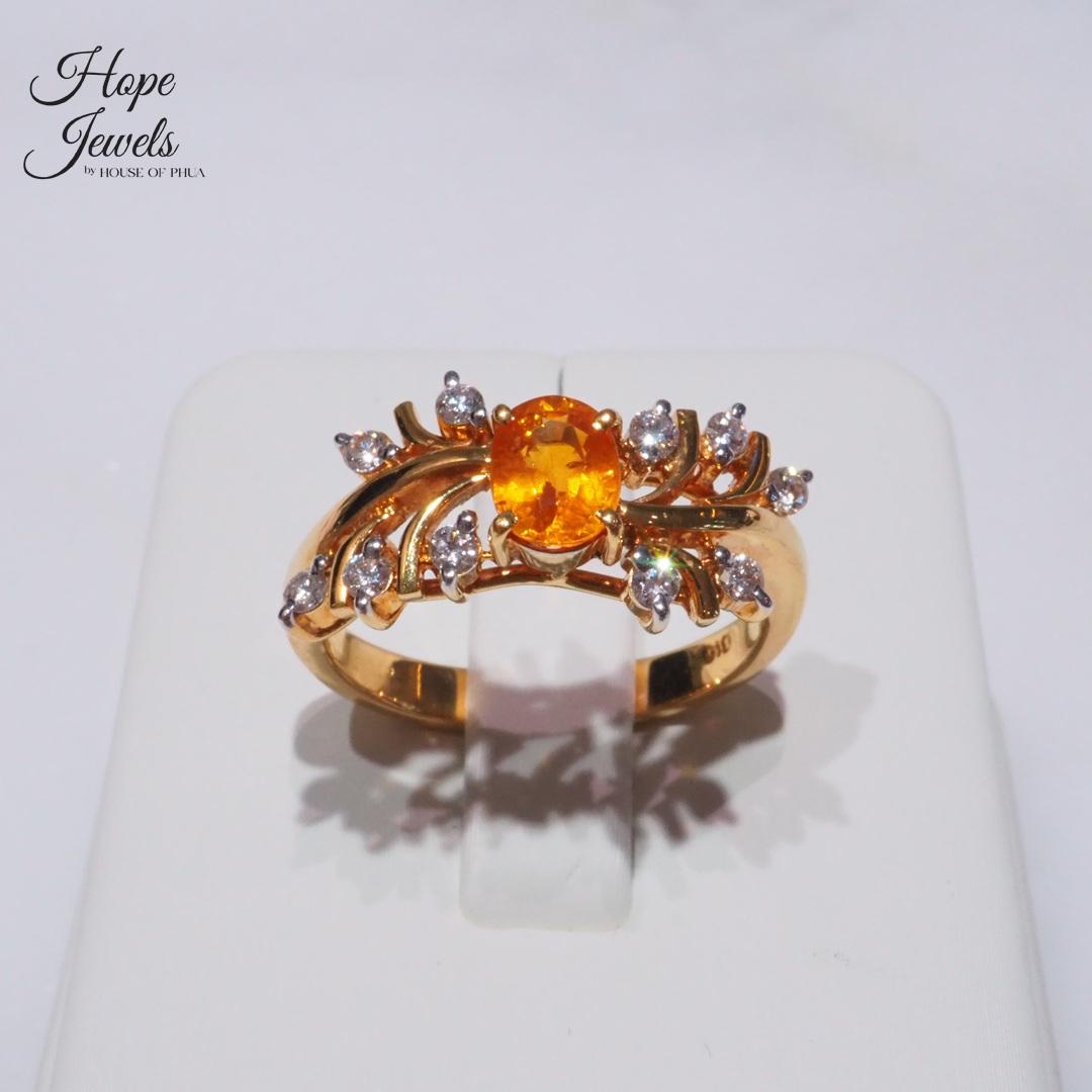 Ring - Yellow Sapphire Diamond set in 916 Gold.jpeg
