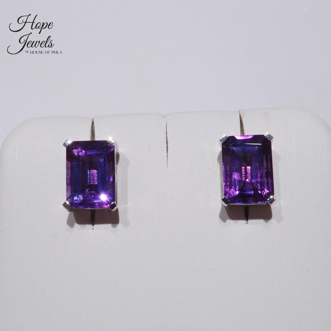 Amethyst Earrings set in 18k Gold.jpeg