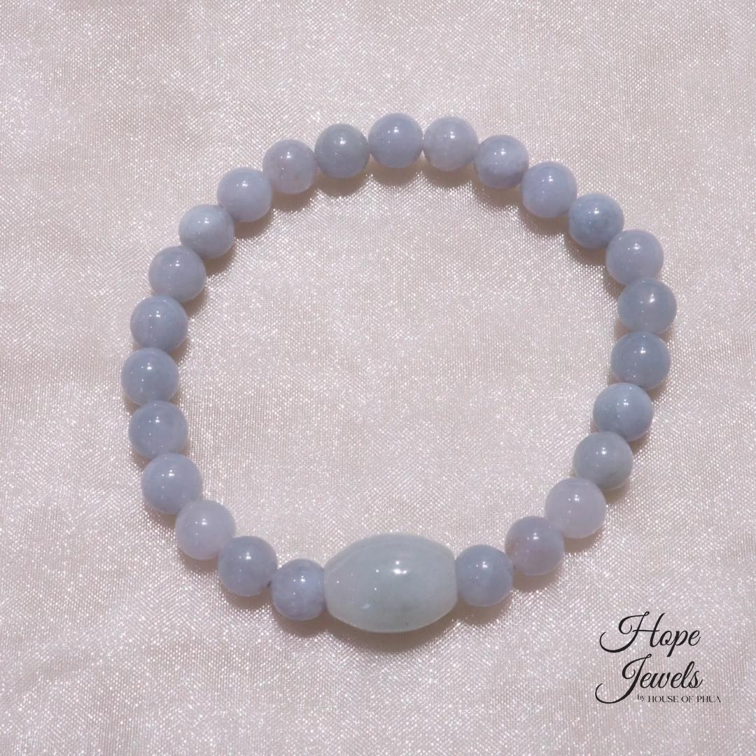 Hope Jewels - Lavender Jade Beads Bracelet with Lu Lu Tong