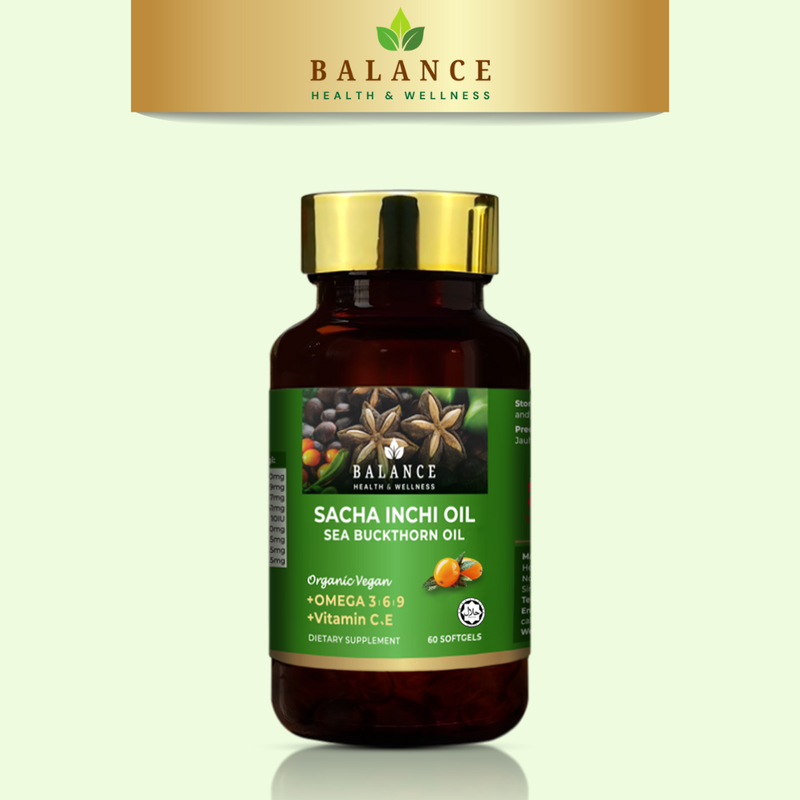 BALANCE Sacha Inchi Oil + Sea Buckthorn Oil Softgels