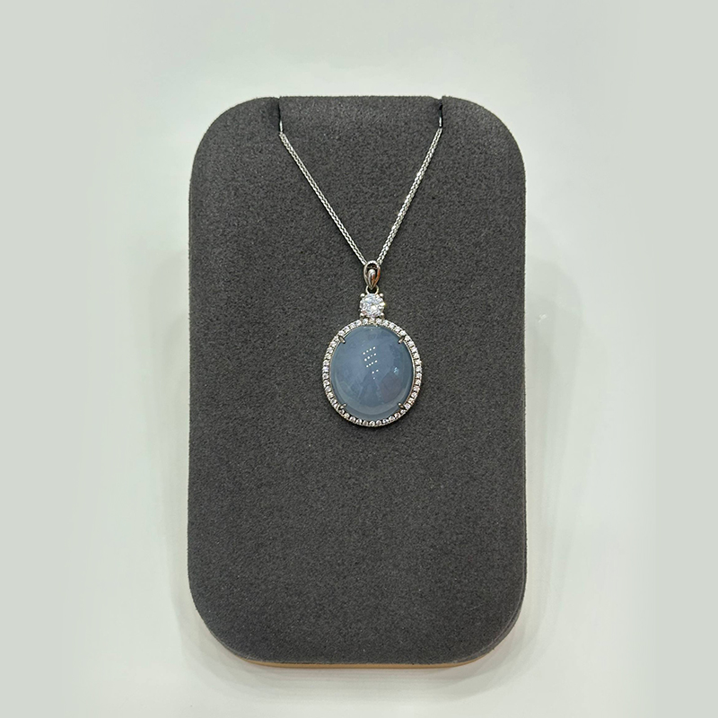 Umi Jewelry - &ldquo;Galaxy Blue&rdquo; Jadeite Necklace 星河之蓝翡翠项链