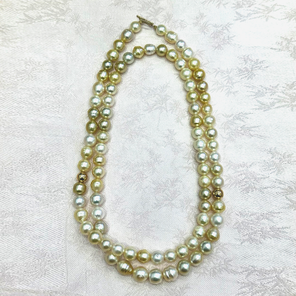 CHU JEWELLERY - 14K Gold-Filled Long Necklace with South Sea Pearl