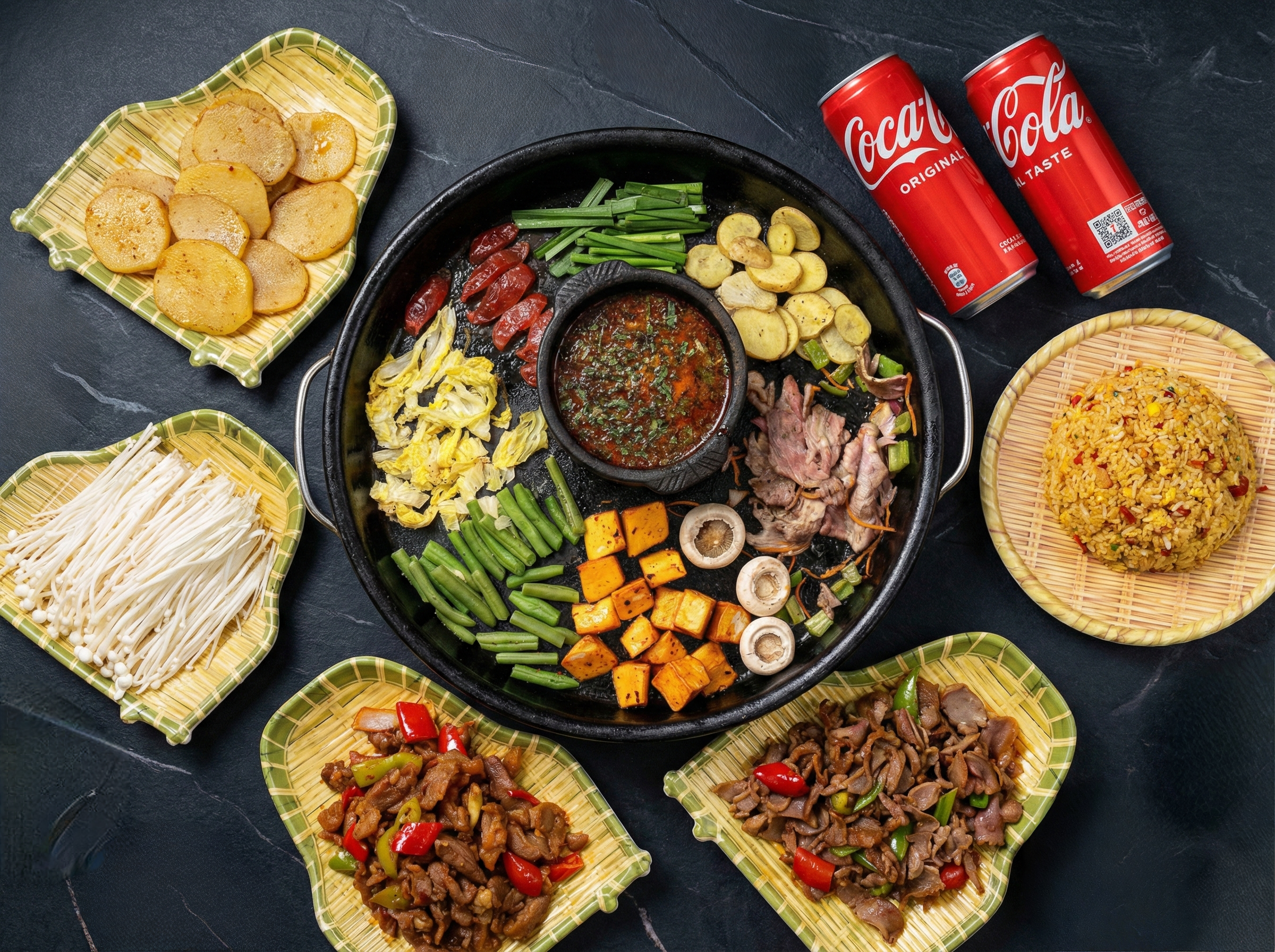 Set 5 - 2人烙锅套餐