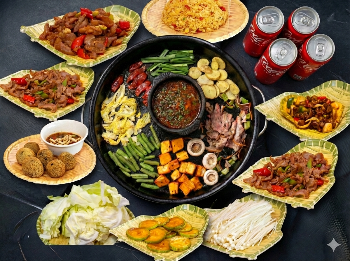 Set 6 - 4人烙锅套餐