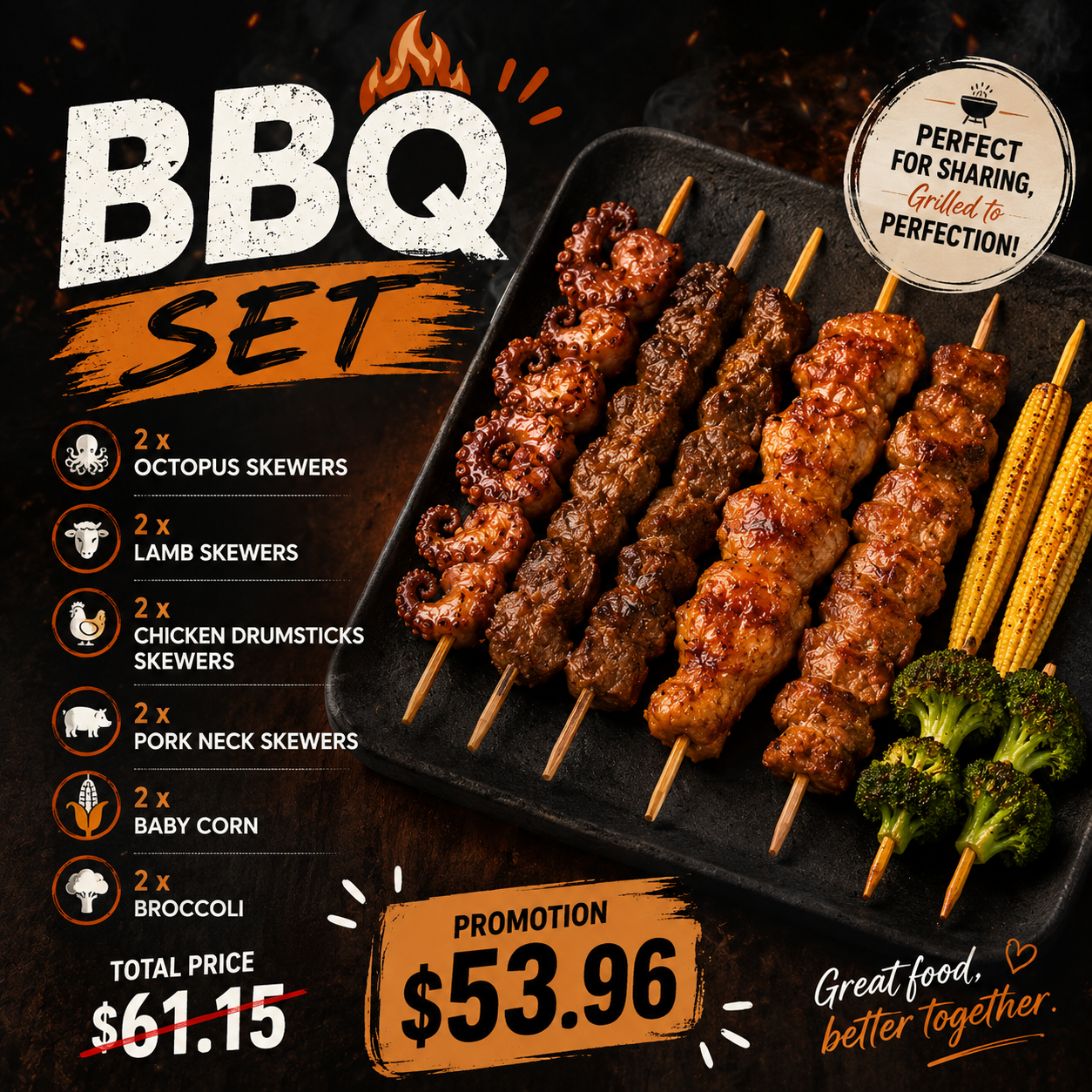 Meet 2 Wine Bar & Restaurant - BBQ Set Promotion