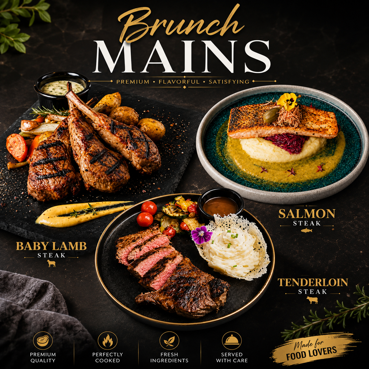 Meet 2 Wine Bar & Restaurant - Brunch Mains