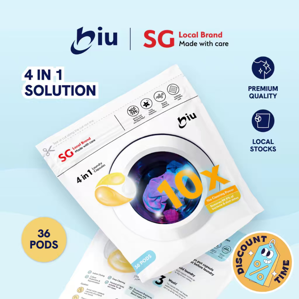 BIU 4IN1 Laundry Pod Capsule 36 Pods