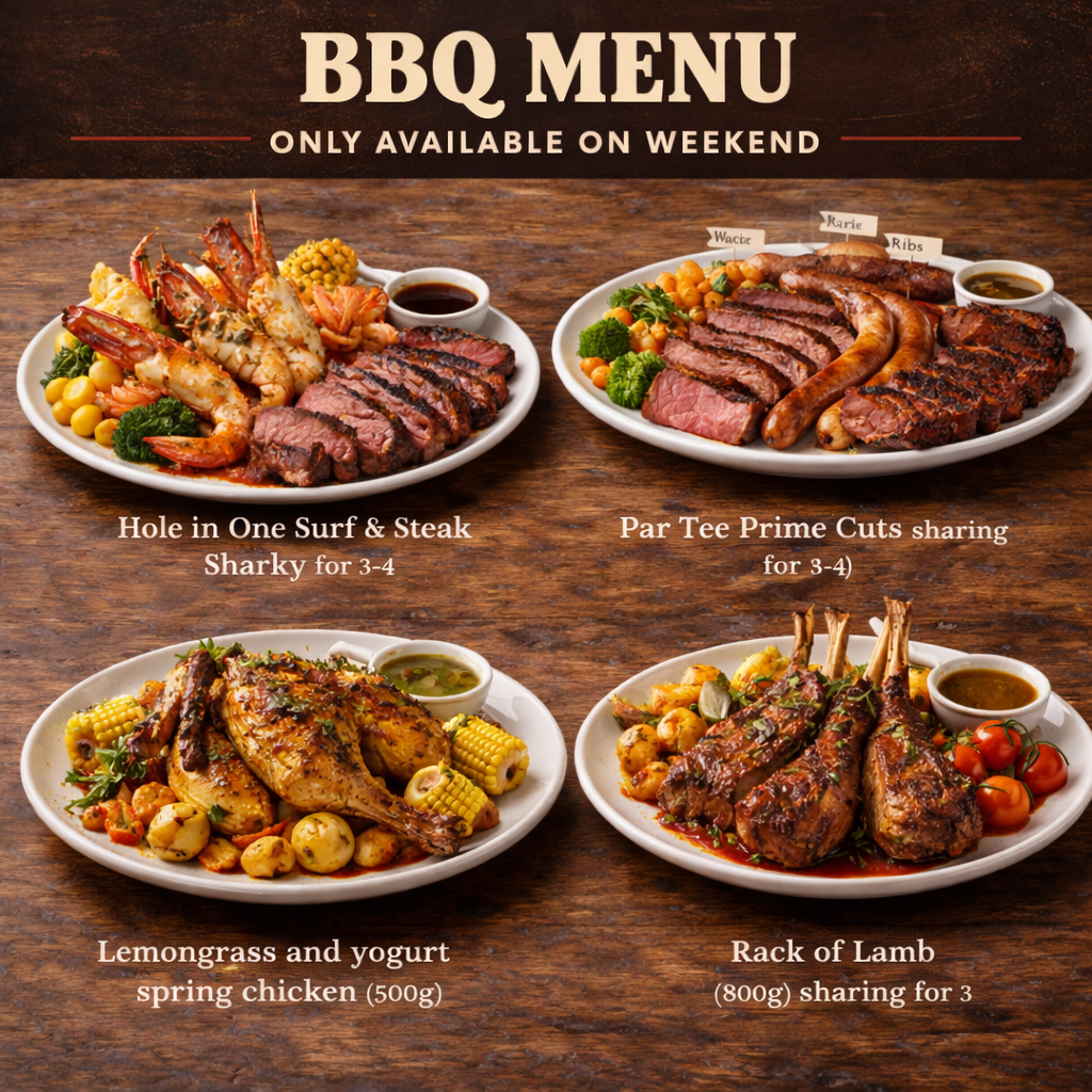 Thirsty Monkey - BBQ Menu (Only available on weekend)