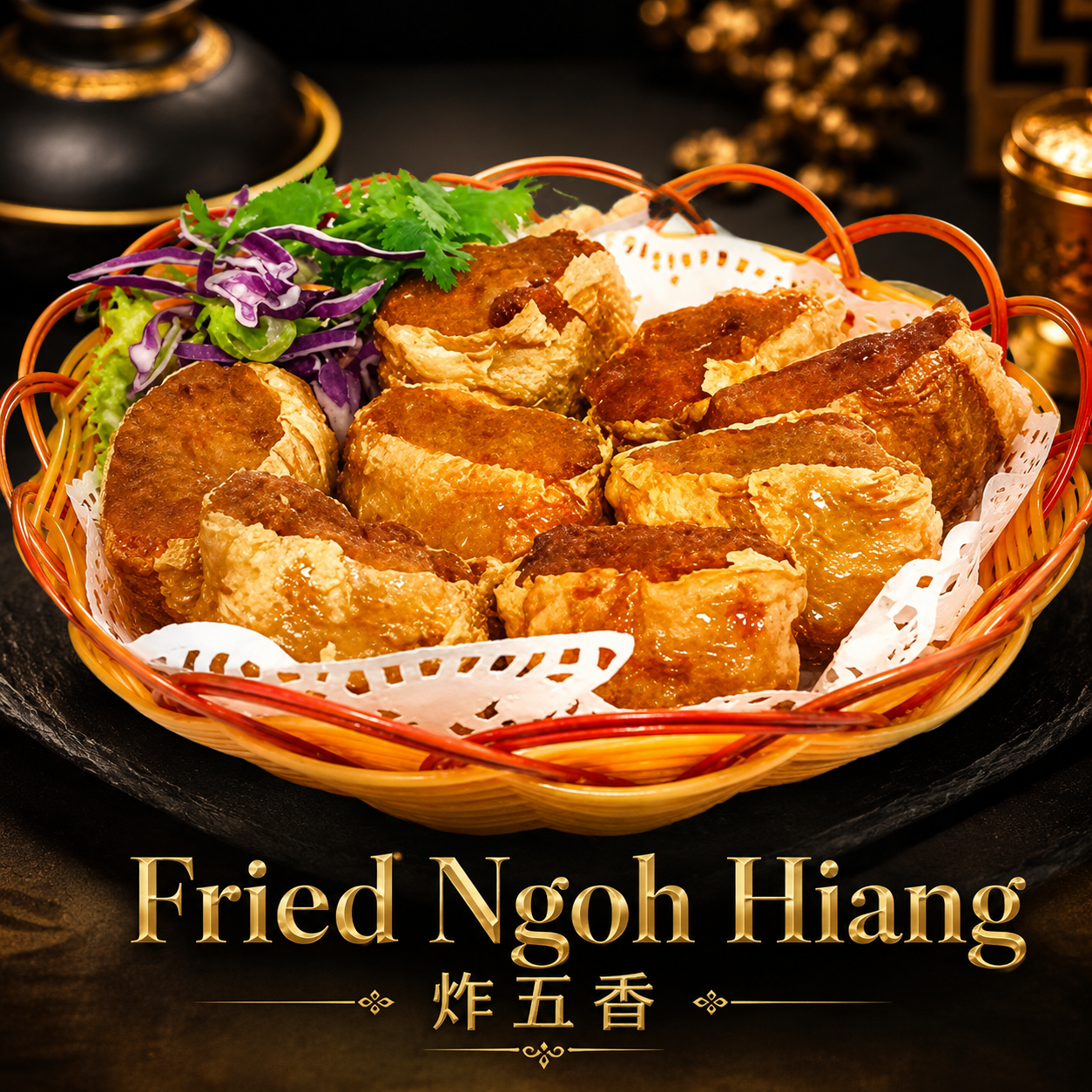 渔村Yu Cun - Fried Ngoh Hiang (8 pcs)