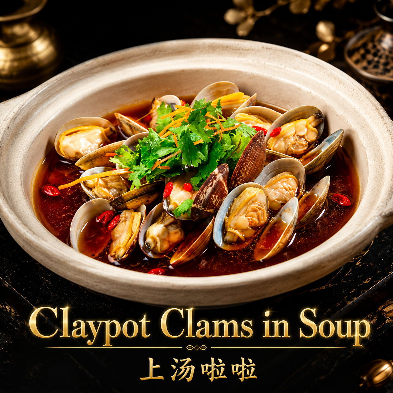 渔村Yu Cun - Claypot Clams in Soup