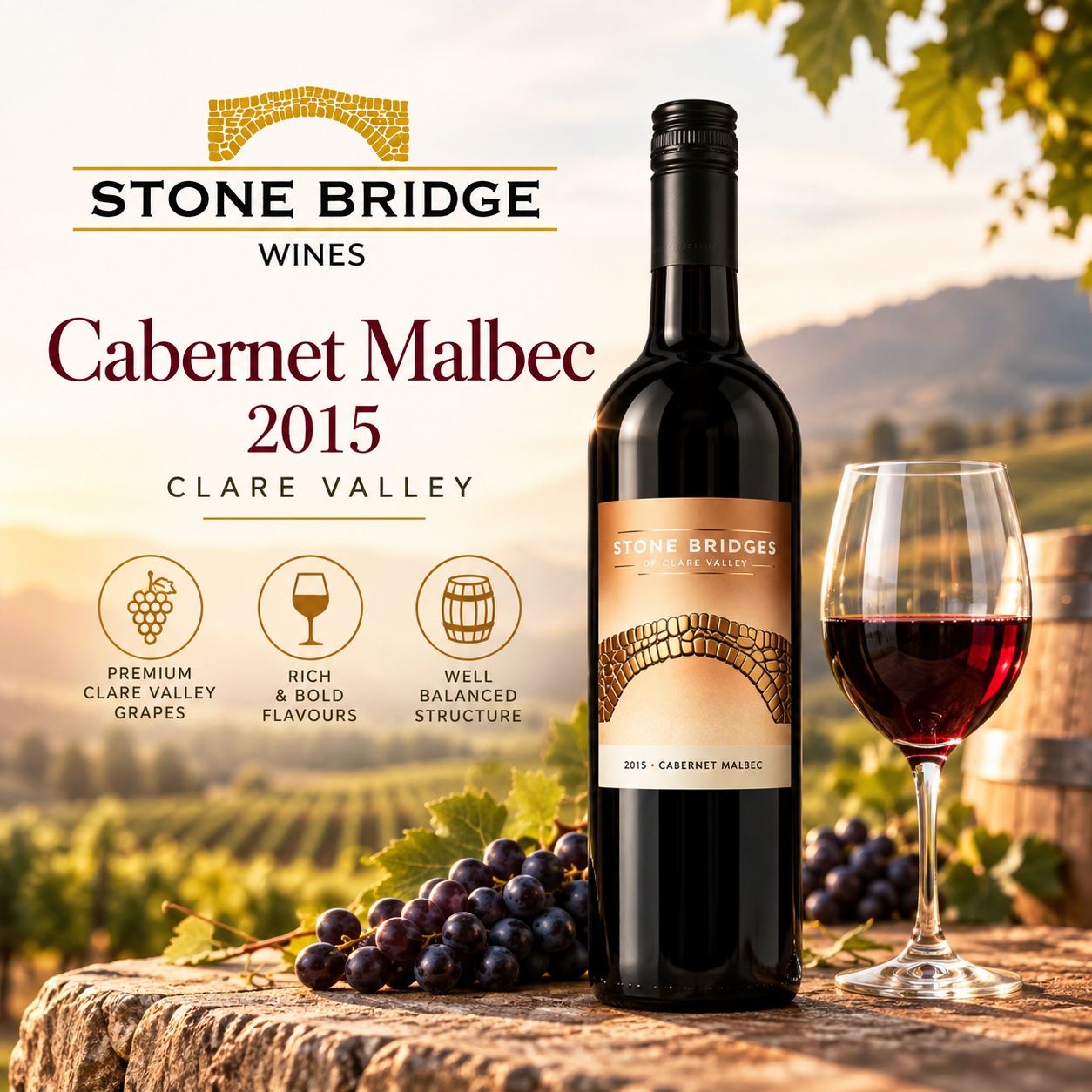 STONE BRIDGE WINES CABERNET MALBEC 2025