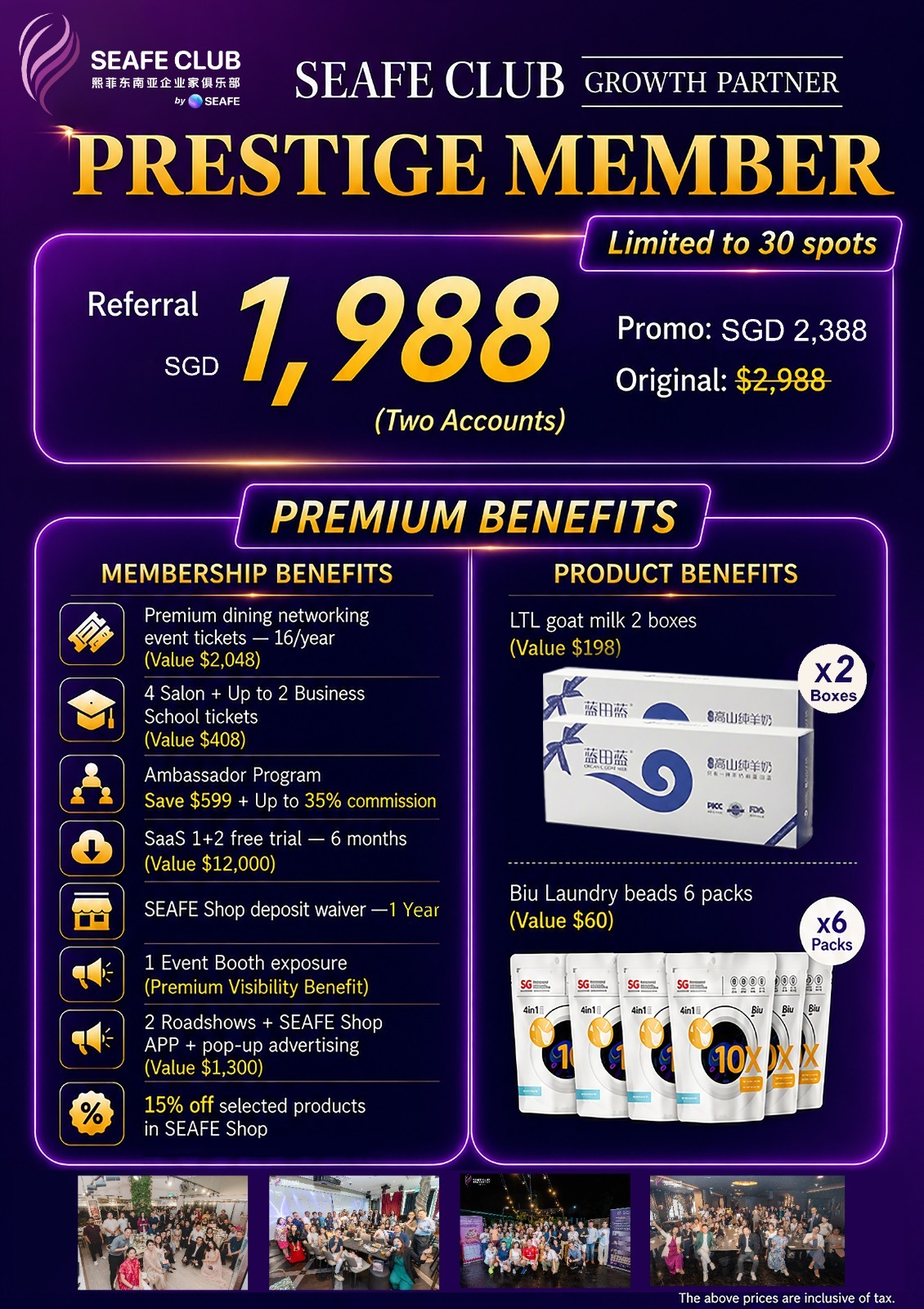 SEAFE Club - Prestige Member | Growth Partner