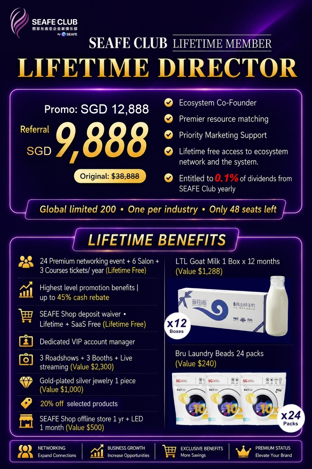 SEAFE Club - Lifetime Member | Lifetime Ecosystem Partner
