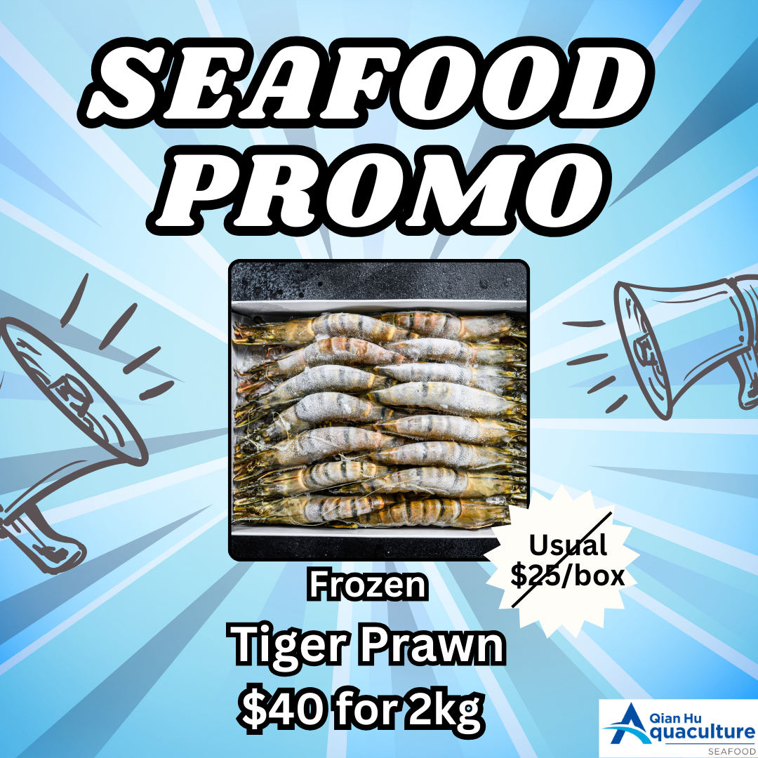 Qian Hu Fish Farm - Frozen Tiger Prawn 2kg